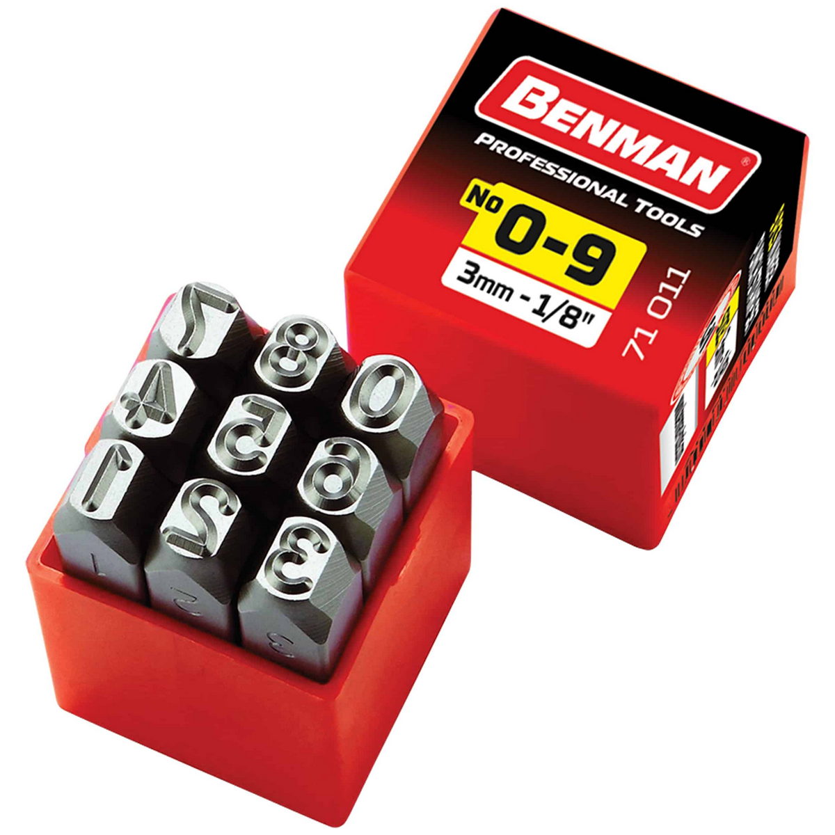 Benman Χτυπητοί Αριθμοί Για Μαρκάρισμα Σήμανση Σετ 9 Τεμ