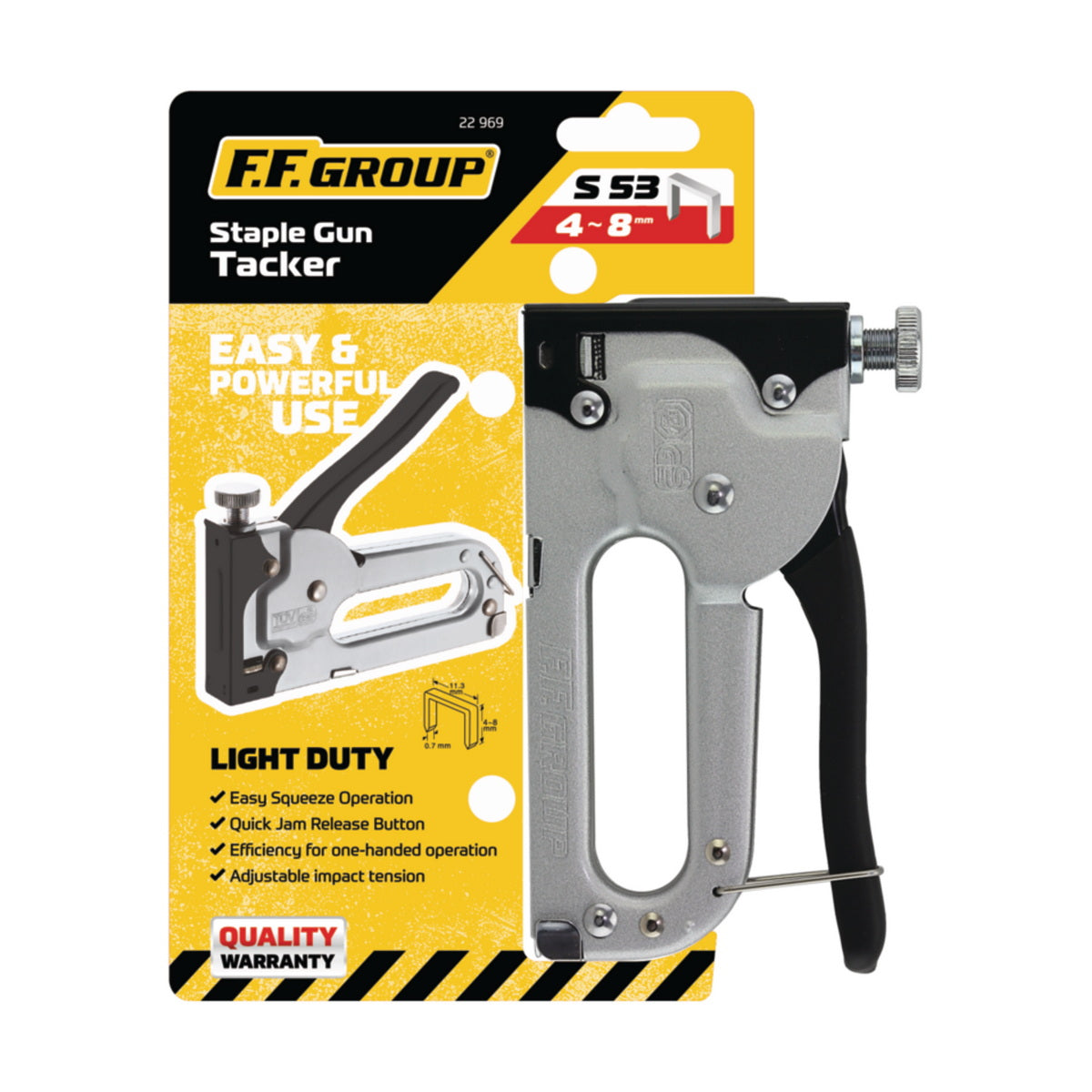 FF Group 22969 S53 Καρφωτικό Χειρός Για Δίχαλα 4-8mm
