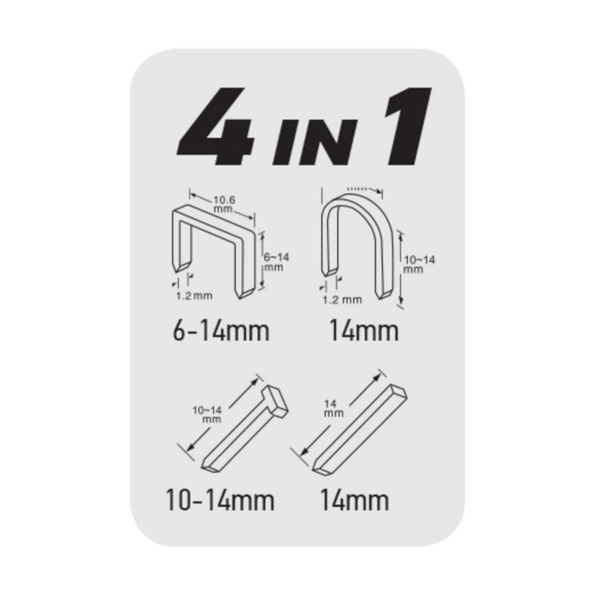 FF Group 22970 T50 Καρφωτικό Χειρός Ρυθμιζόμενο Για Δίχαλα 6-14mm