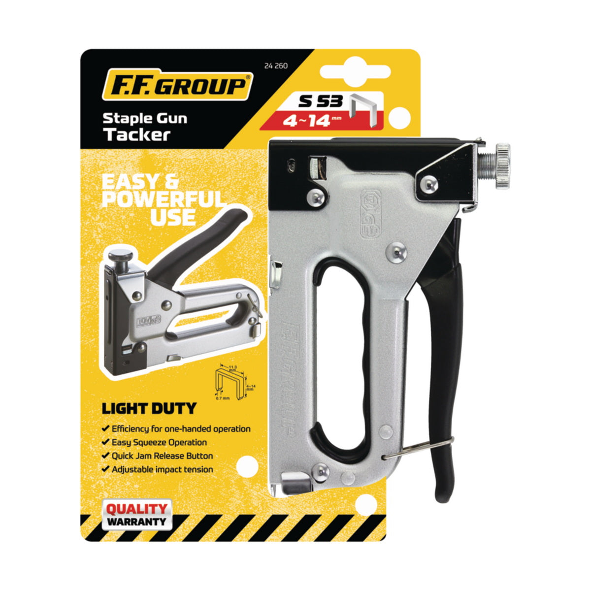 FF Group 24260 Καρφωτικό Χειρός S53 Για Δίχαλα 4-14mm