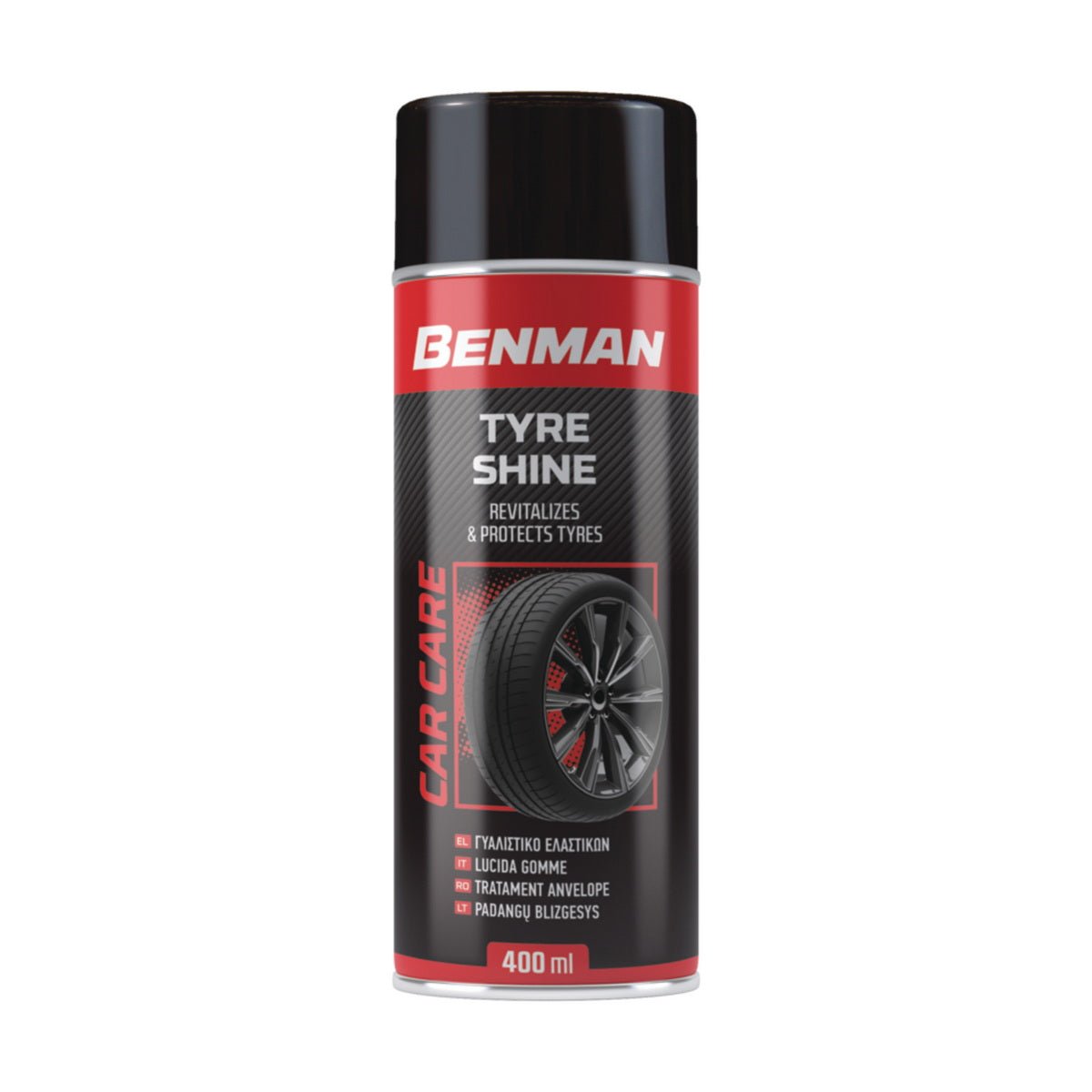Benman 28596 Tyre Shine Spray Γυαλιστικό Προστατευτικό Σπρέι Ελαστικών 400ml