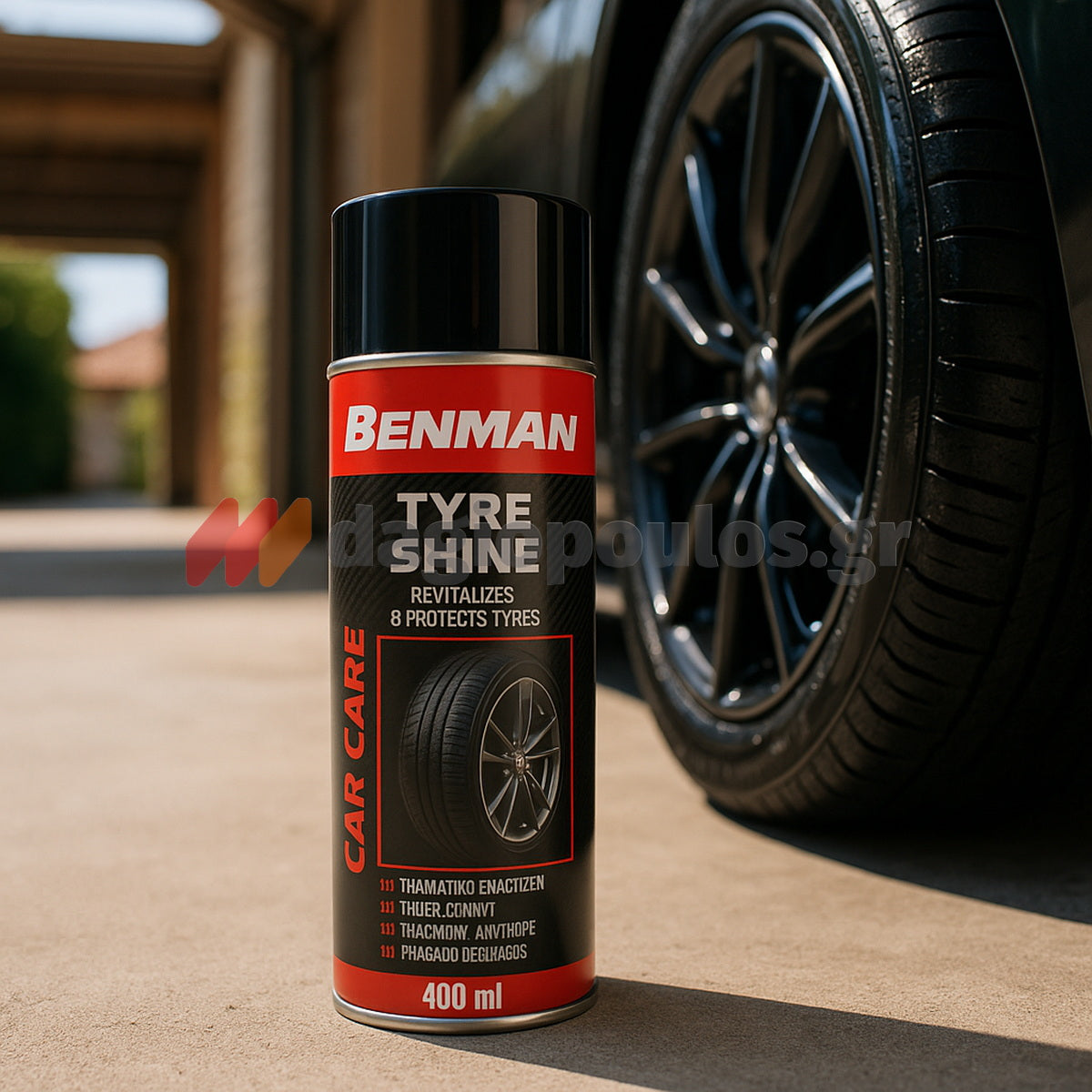 Benman 28596 Tyre Shine Spray Γυαλιστικό Προστατευτικό Σπρέι Ελαστικών 400ml