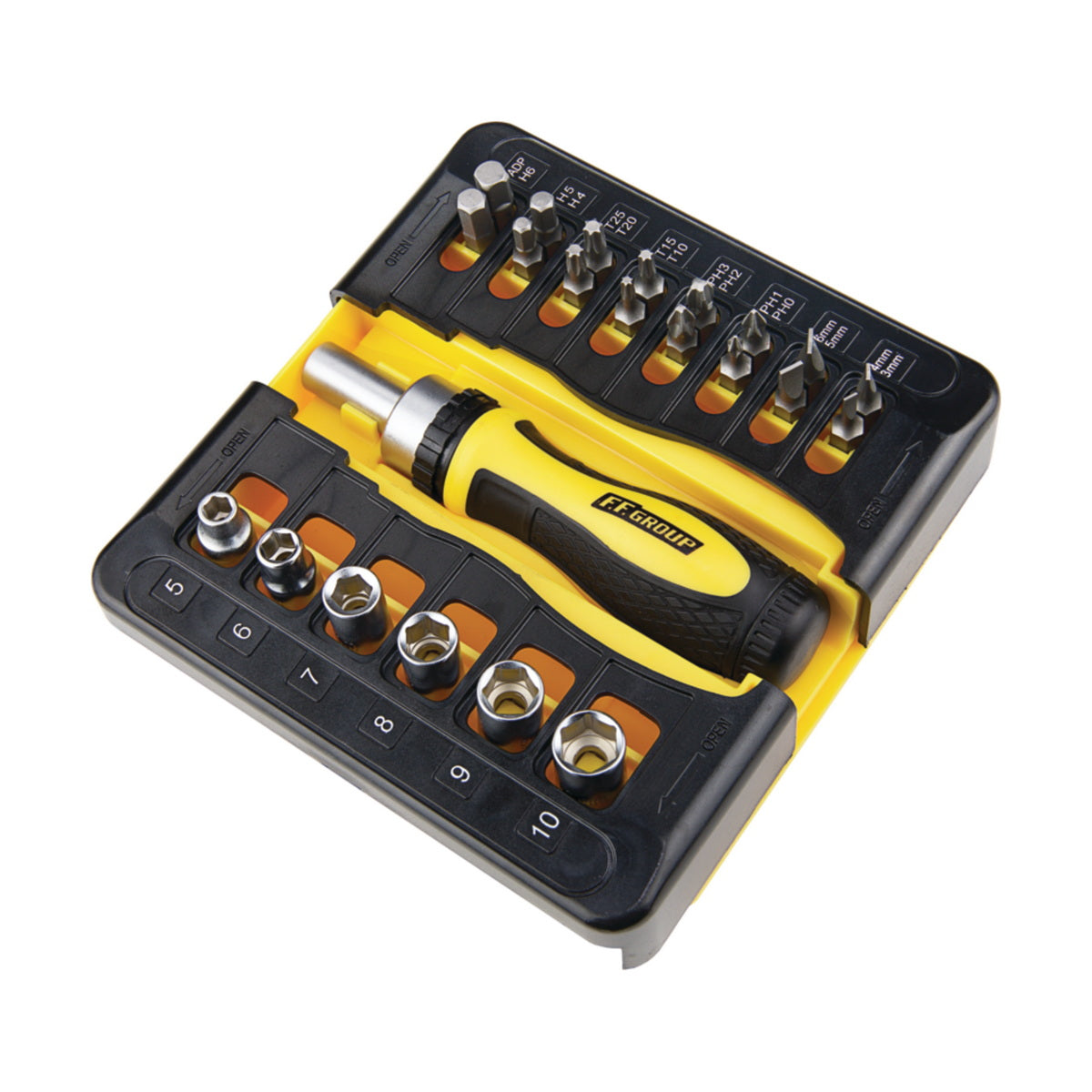 Benman 39236 Συλλογή Κατσαβίδι Καστάνιας Με Εξαρτήματα Σετ 23 Τεμ