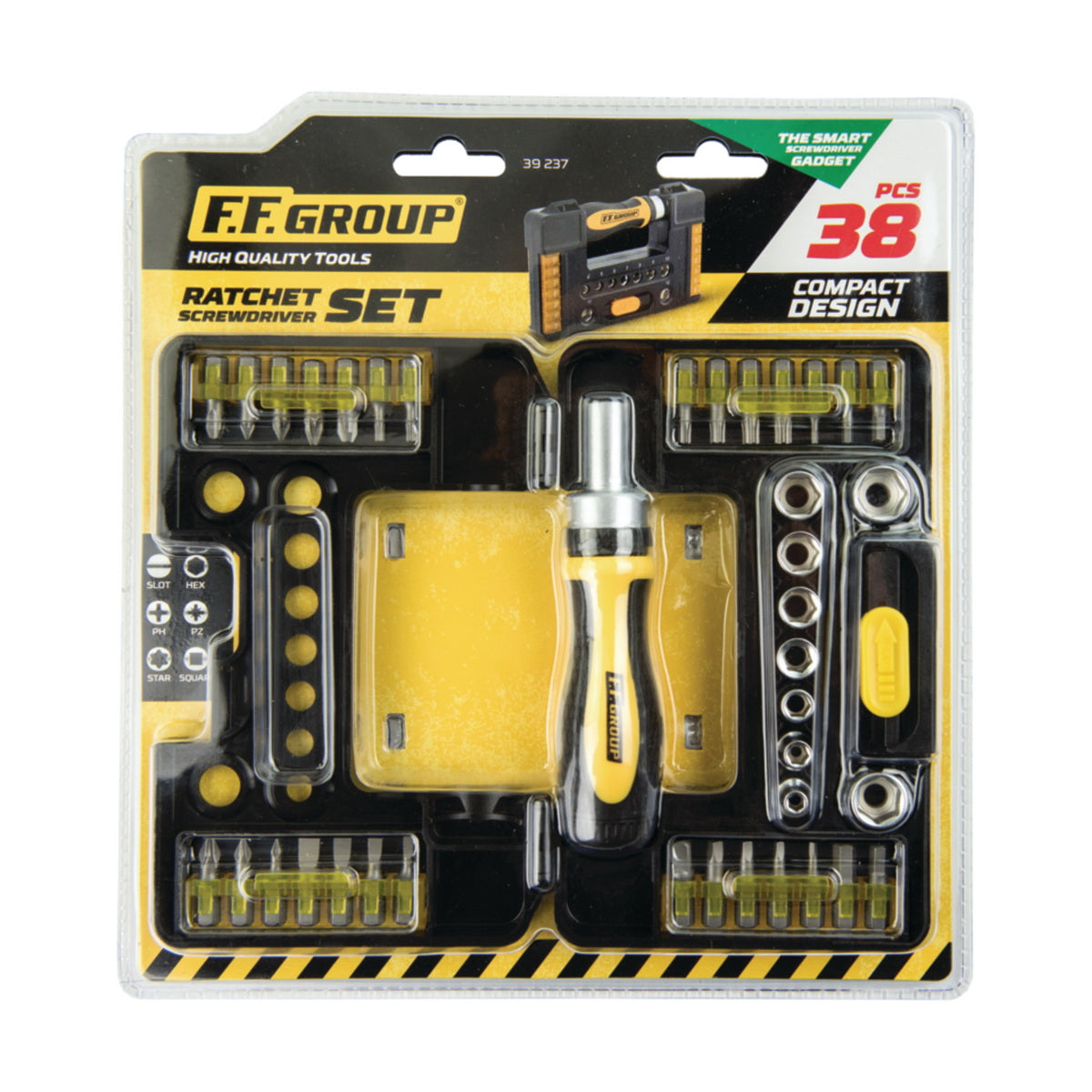 Benman 39237 Συλλογή Κατσαβίδι Καστάνιας Με Μύτες Σε Κασετίνα Σετ 38 Τεμ