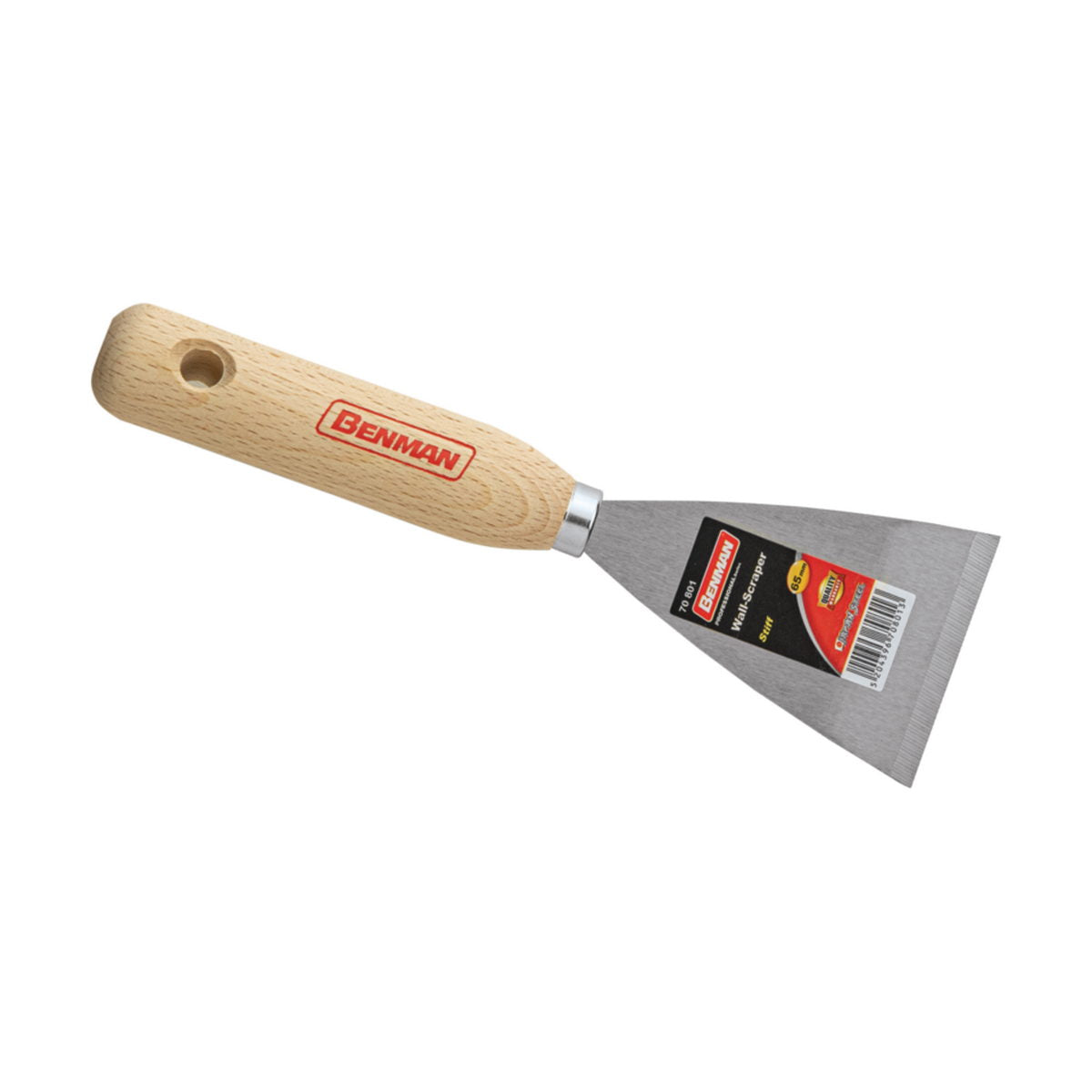 Benman 70801 Επαγγελματική Spatula Ξύστρα Με Ξύλινη Μακριά Λαβή