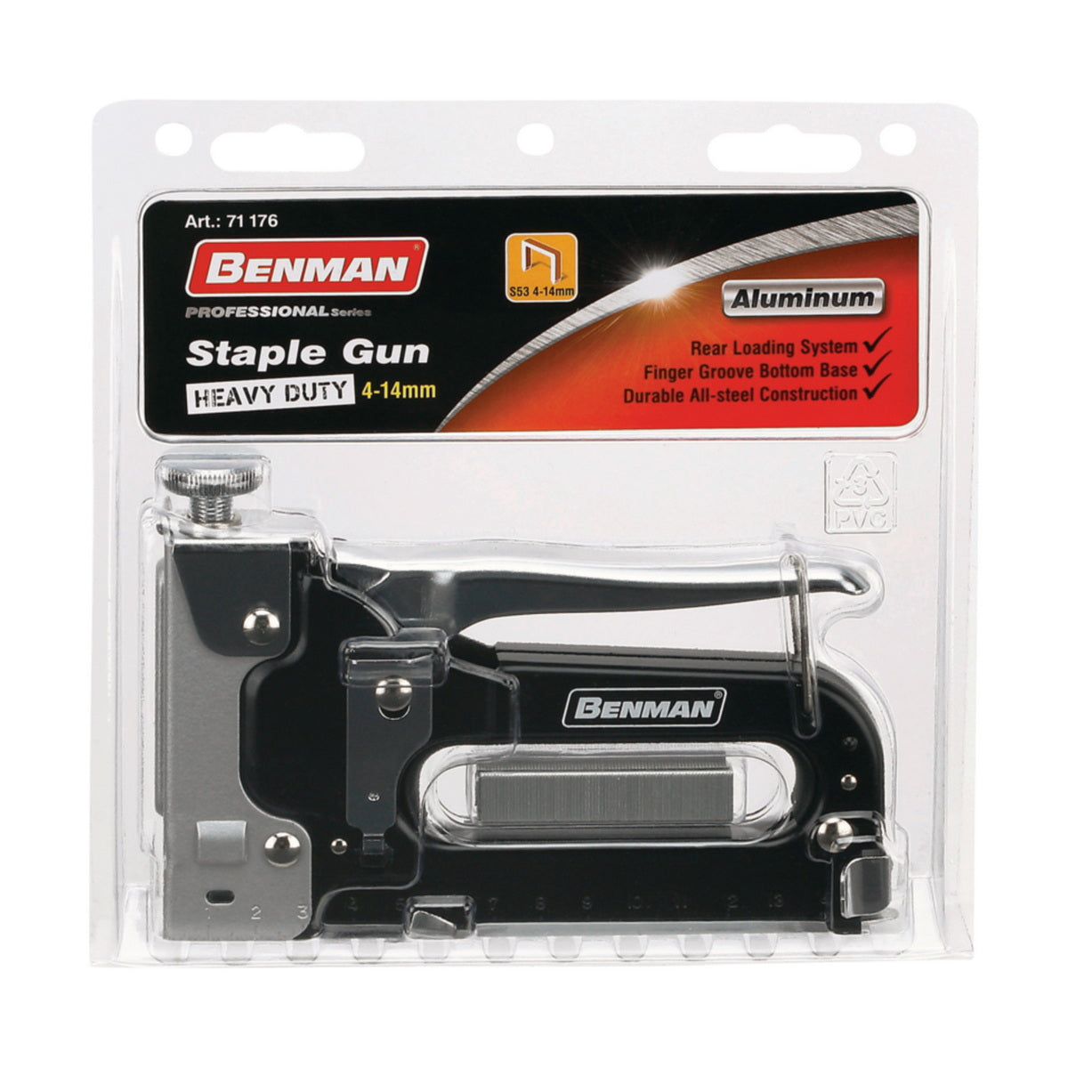 Benman 71176 Καρφωτικό Διχάλων Χειρός Ρυθμιζόμενο S53 4-14mm