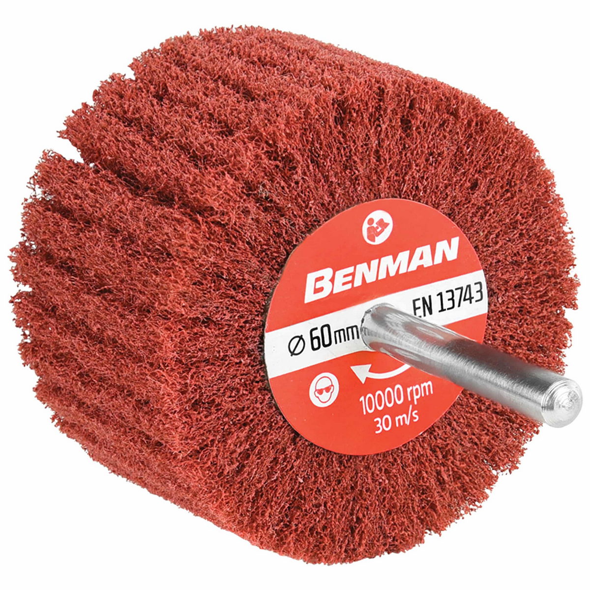 Benman Σβουράκι Κετσές Λείανσης Καθαρισμού Γυαλίσματος Με Άξονα Non Wooven P280