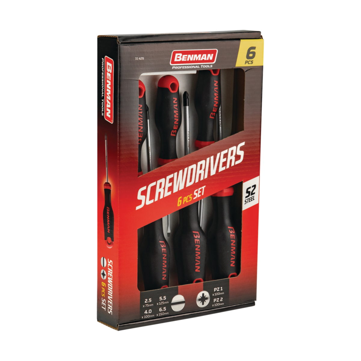 Benman 72429 Κατσαβίδια Επαγγελματικά Σετ 6 Τεμ