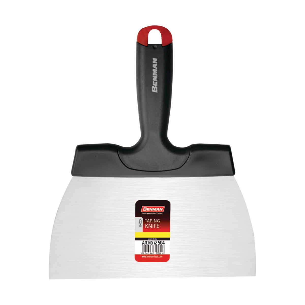 Benman 72500 Spatula Φαρδιά Inox Μακριά Λάμα Με Πλαστική Λαβή 120mm