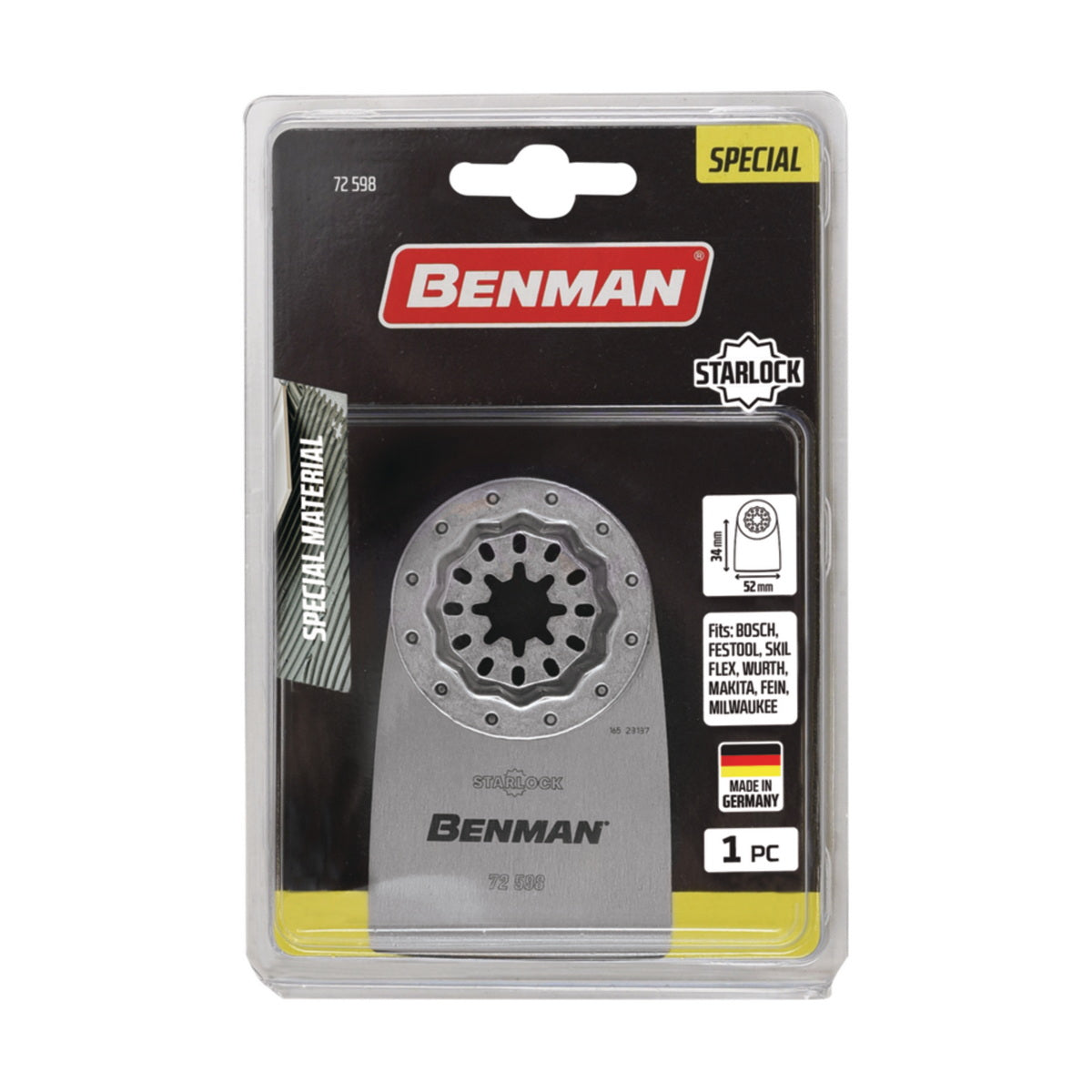 Benman 72598 Λάμα Πολυεργαλείων Starlock Αφαίρεσης Σιλικόνης & Αρμόστοκων