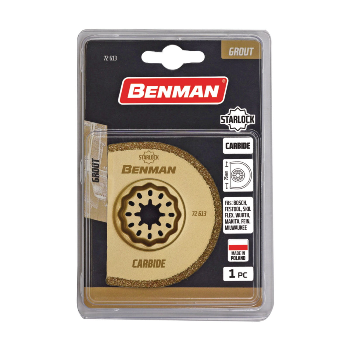 Benman 72613 Λάμα Πολυεργαλείων Starlock Κόλλας Πλακιδίων & Αρμόστοκων