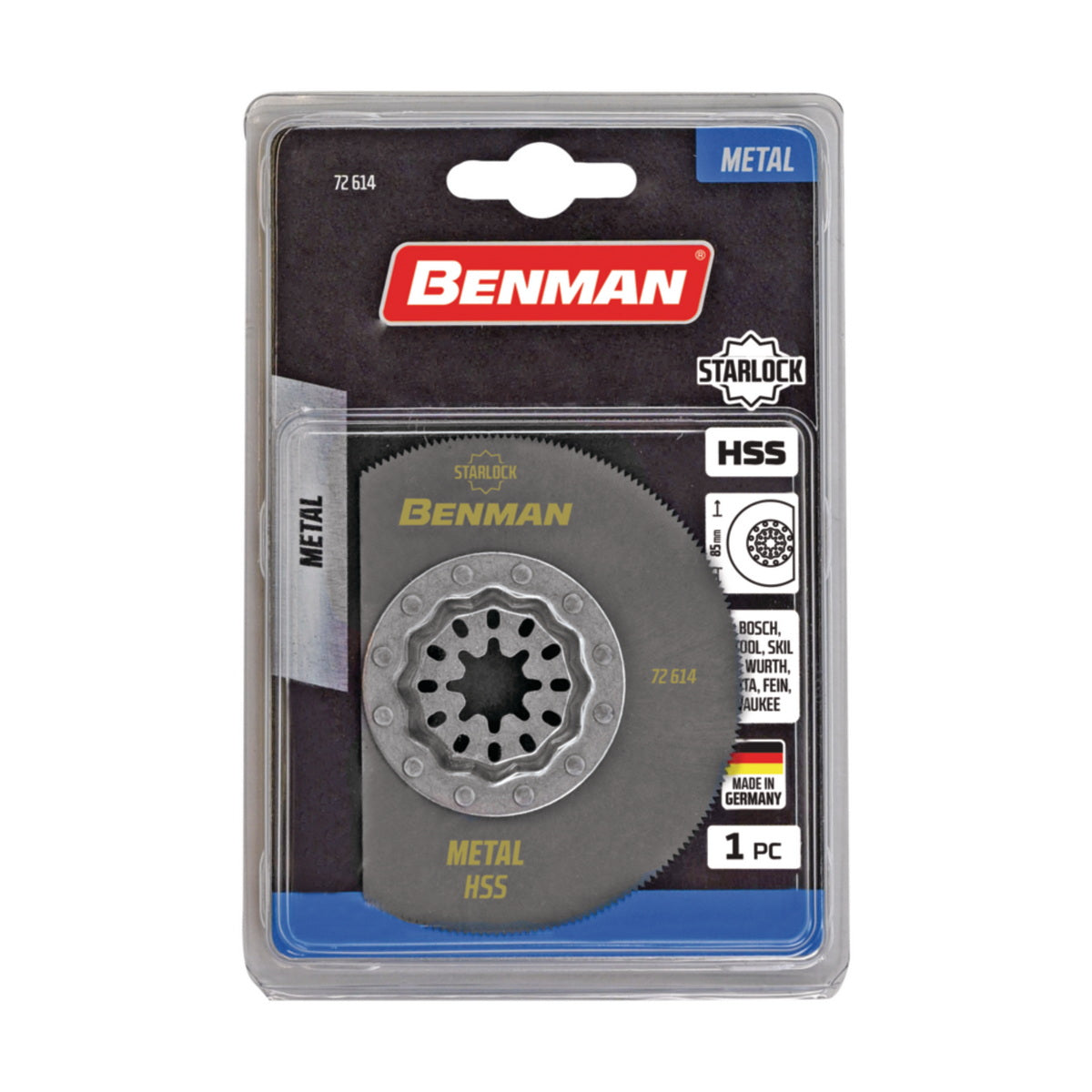 Benman 72614 Λάμα Πολυεργαλείων Starlock Κόλλας Πλακιδίων & Αρμόστοκων