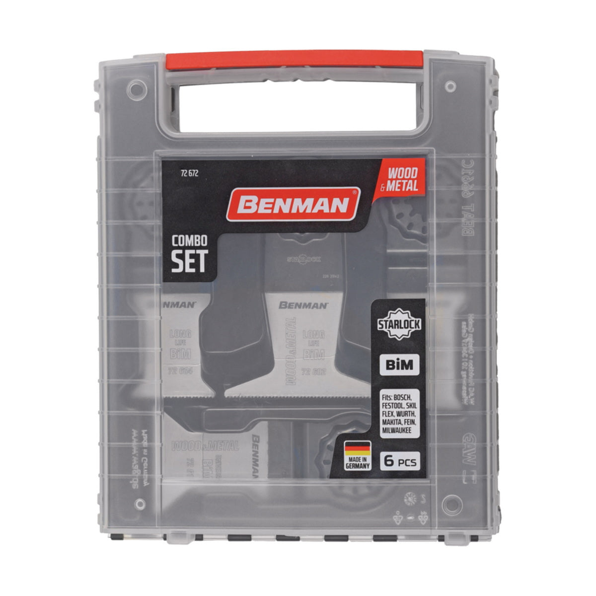 Benman 72672 Συλλογή Λάμες Πολυεργαλείων Starlock Μετάλλων Ξύλου Σετ 6 Τεμ