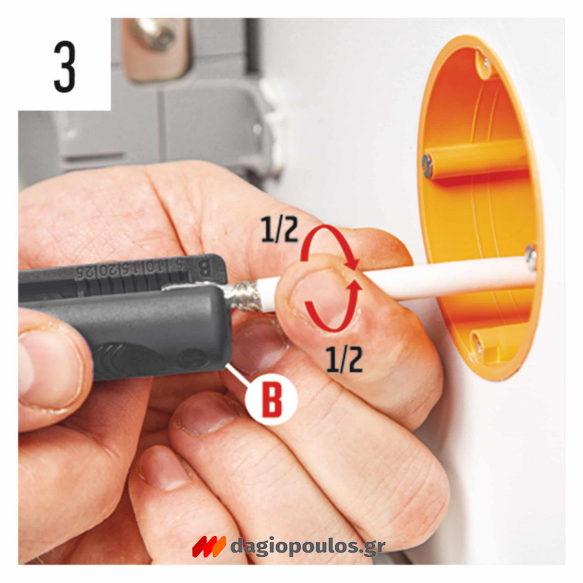 Benman 72714 Απογυμνωτής Ομοαξωνικών Καλωδίων (TV)