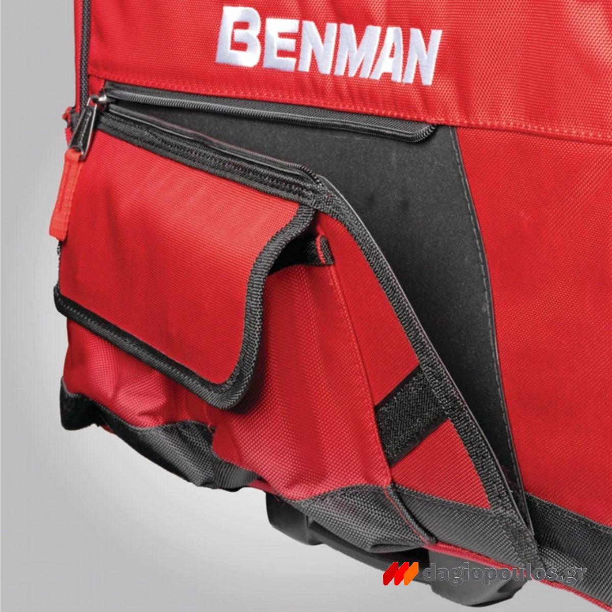 Benman 73193 Εργαλειοθήκη Υφασμάτινη Ανοικτού Τύπου Με Καπάκι & Κεντρική Χειρολαβή