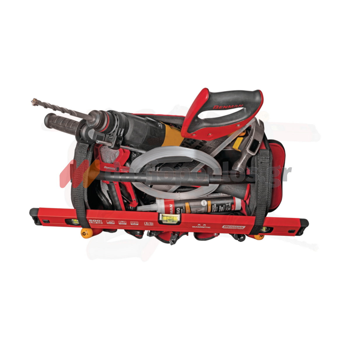 Benman 73195 Εργαλειοθήκη Υφασμάτινη Ανοικτού Τύπου Με Κεντρική Χειρολαβή