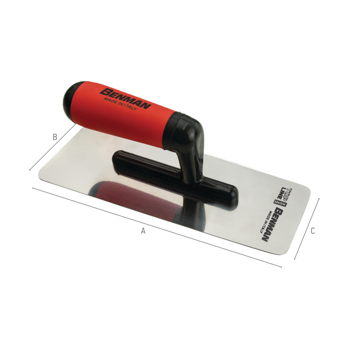 Benman Επαγγελματική Spatula Μυστρί Stucco Veneziano Top Line Με Πλαστική Λαβή Ανοξείδωτη