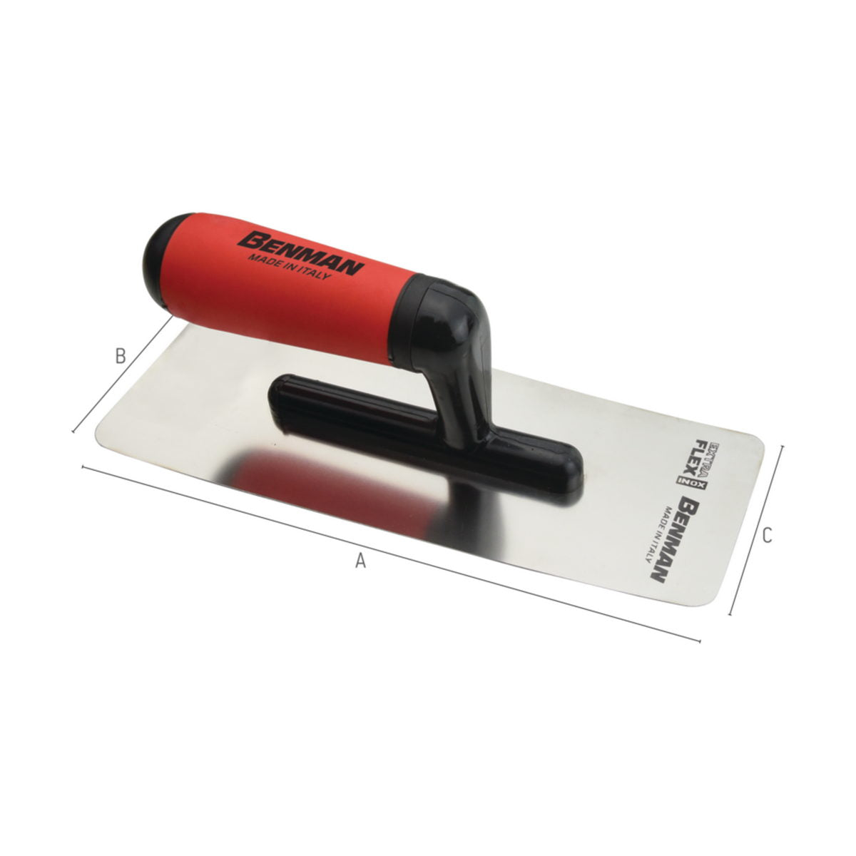 Benman Επαγγελματική Spatula Μυστρί Stucco Veneziano Extra Flex Με Πλαστική Λαβή Ανοξείδωτη