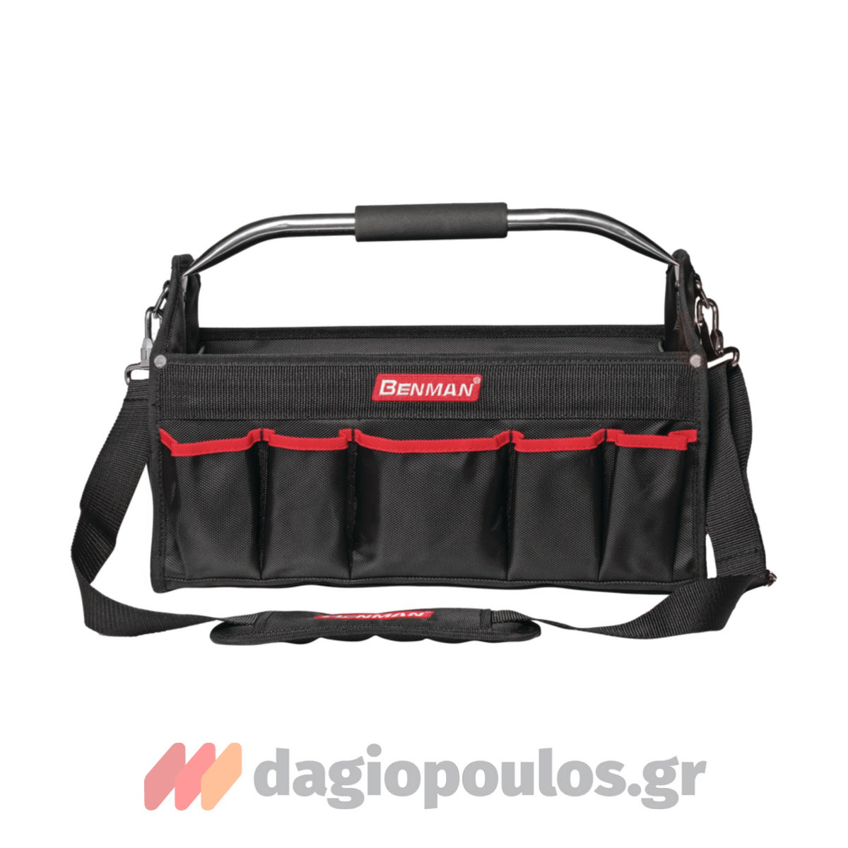 Benman 77013 Εργαλειοθήκη Ανοικτού Τύπου Υφασμάτινη Με Κεντρική Λαβή