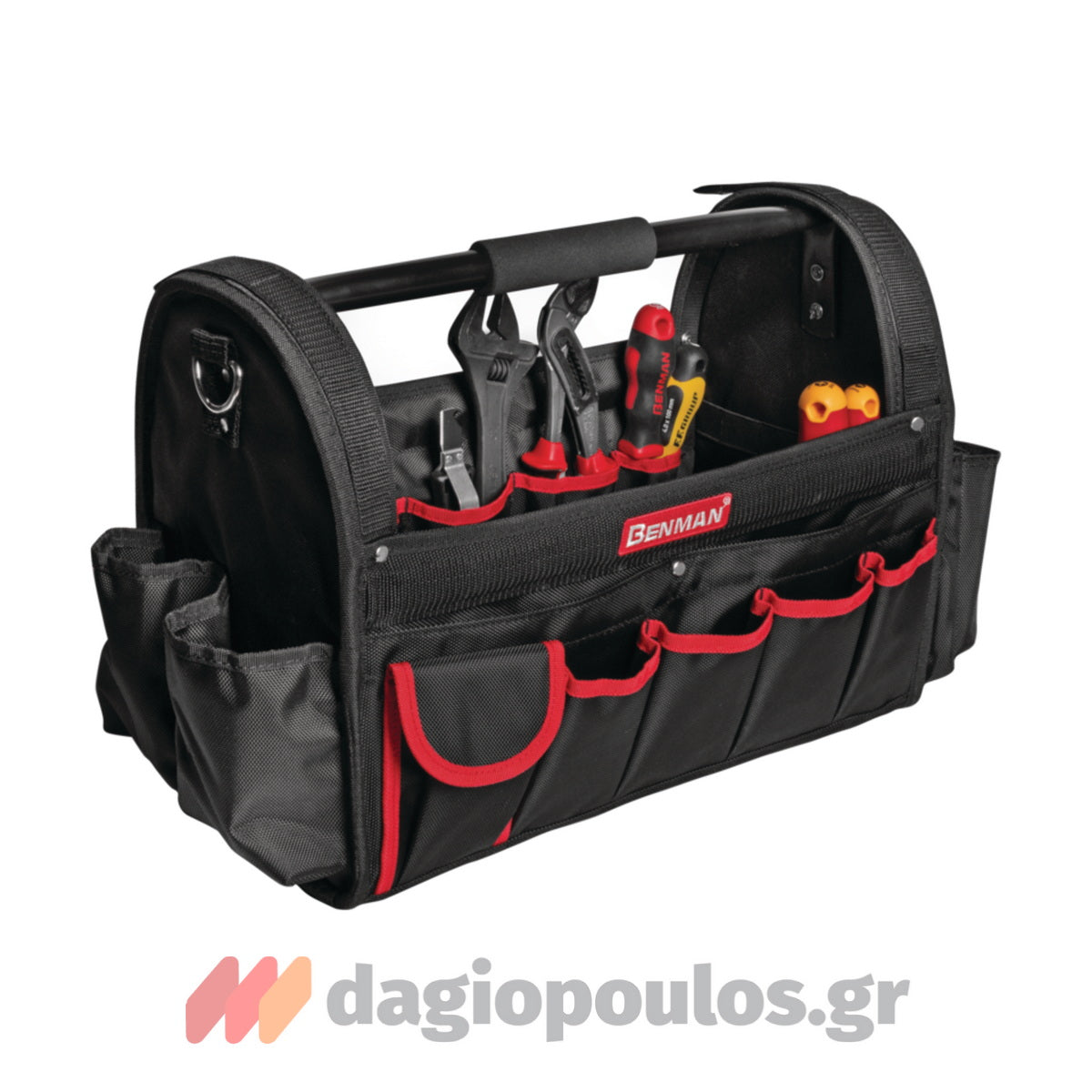Benman 77014 Εργαλειοθήκη Ανοικτού Τύπου Υφασμάτινη Με Κεντρική Λαβή