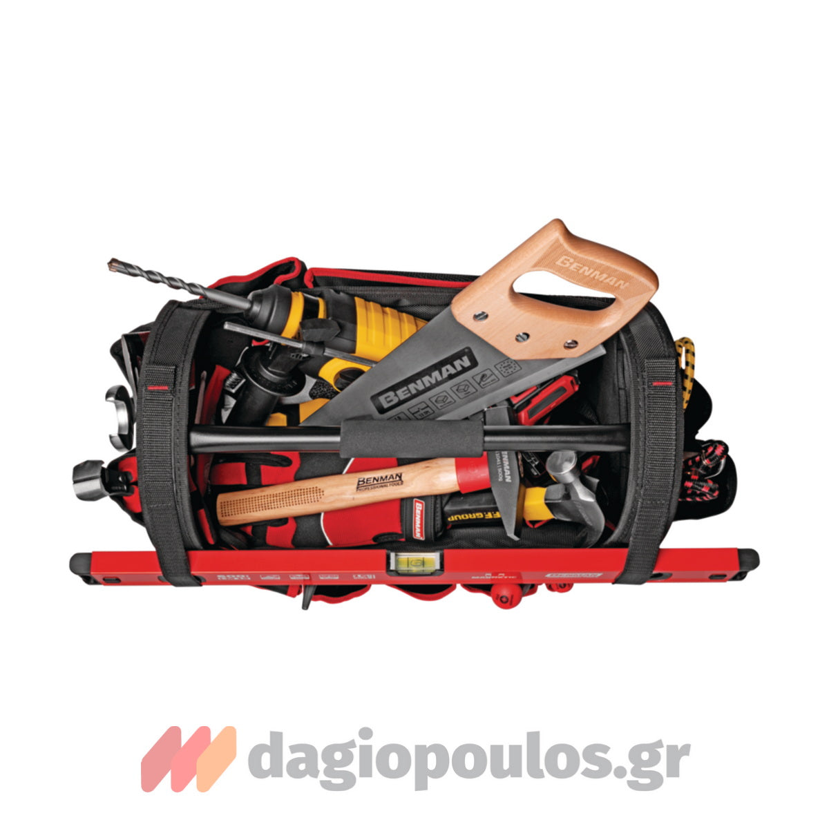 Benman 77014 Εργαλειοθήκη Ανοικτού Τύπου Υφασμάτινη Με Κεντρική Λαβή