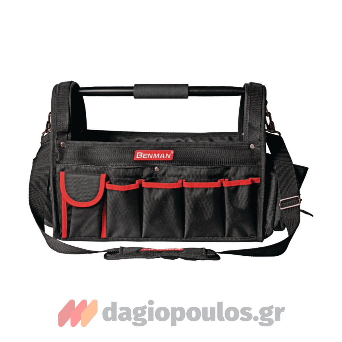 Benman 77014 Εργαλειοθήκη Ανοικτού Τύπου Υφασμάτινη Με Κεντρική Λαβή