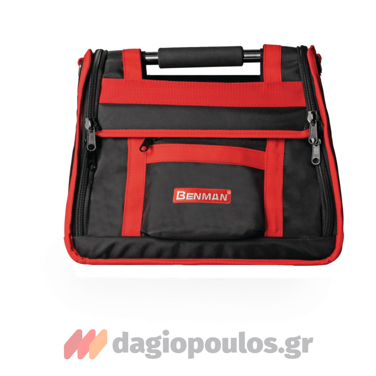Benman 77016 Εργαλειοθήκη Τσάντα Ανοικτού Τύπου Υφασμάτινη Με Καπάκι & Χειρολαβή