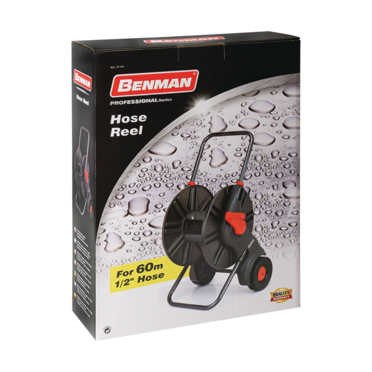 Benman 77177 Καρούλι με ρόδες για λάστιχο 60mtr