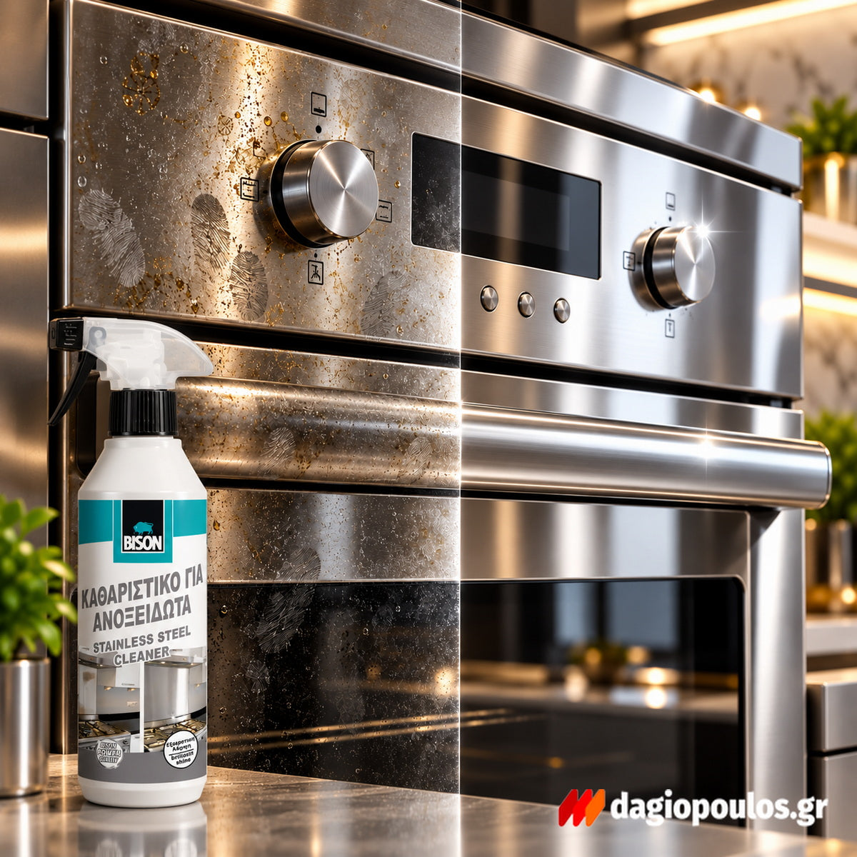 Bison Stainless Steel Cleaner Καθαριστικό Για Ανοξείδωτες Επιφάνειες