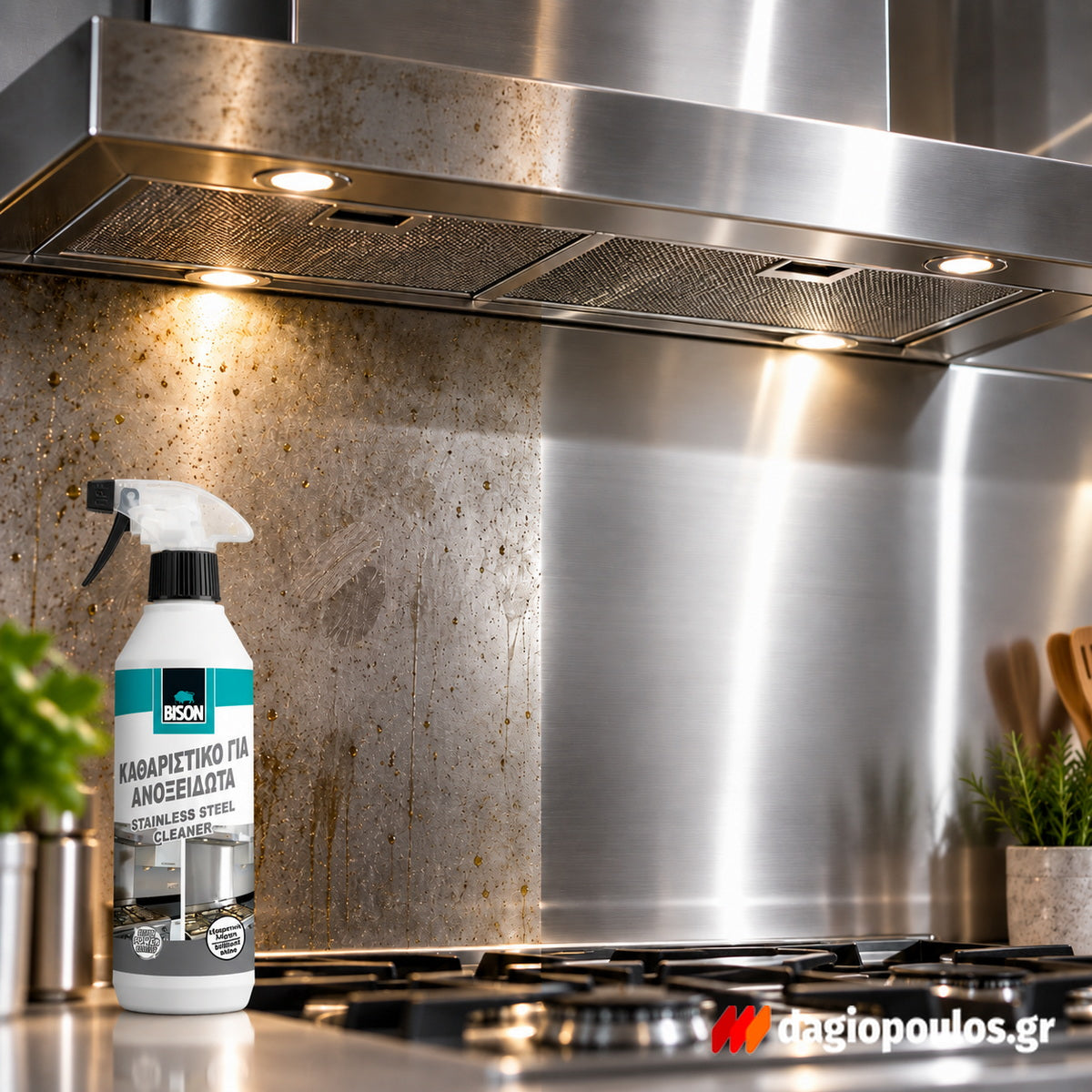 Bison Stainless Steel Cleaner Καθαριστικό Για Ανοξείδωτες Επιφάνειες