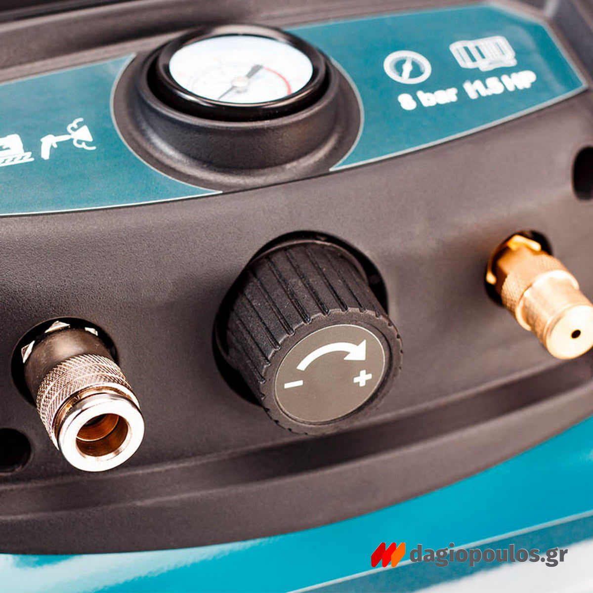 BORMANN Pro BAT5100 Αεροσυμπιεστής (Κομπρεσέρ) Μονομπλόκ 1.5Hp 6Ltr