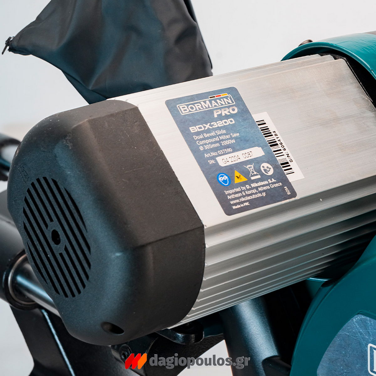 BORMANN Pro BDX3200 Επαγγελματικό Ηλεκτρικό Φαλτσοπρίονο Radial Συρόμενο Επαγωγικό 2000W 305mm