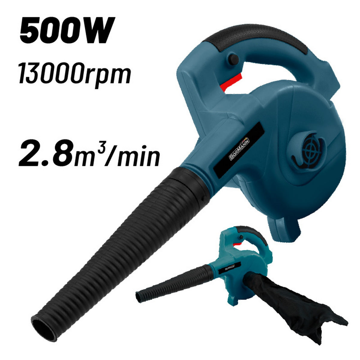 BORMANN Pro BPB6600 Ηλεκτρικός Φυσητήρας-Αναρροφητήρας Χειρός 500W