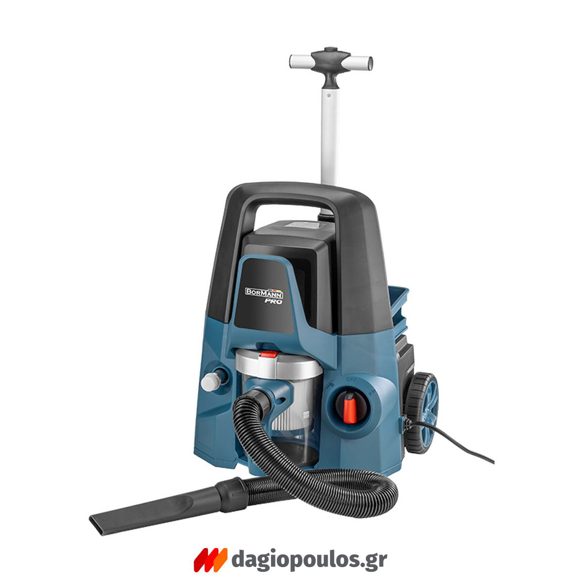 BORMANN Pro BPW3130 Πλυστικό Υψηλής Πίεσης 1600W 130Bar Και Σκούπα Υγρών Στερεών 800W