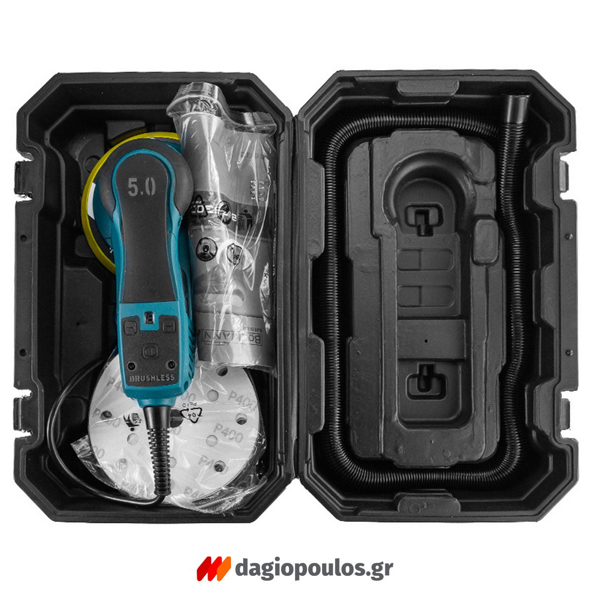 BORMANN Pro BSS5300 Brushless Επαγγελματικό Ηλεκτρικό Τριβείο Έκκεντρο 350W 150mm Με Σύστημα Αναρρόφησης