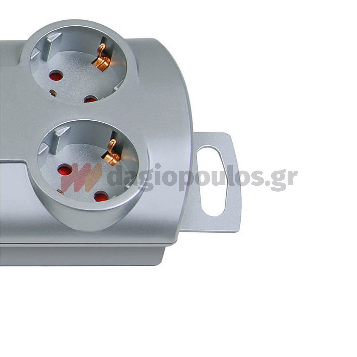 Brennenstuhl Primera-Line 1153390120 Πολύμπριζο Με 2 Διακόπτες 10 Θέσεων Ασημί