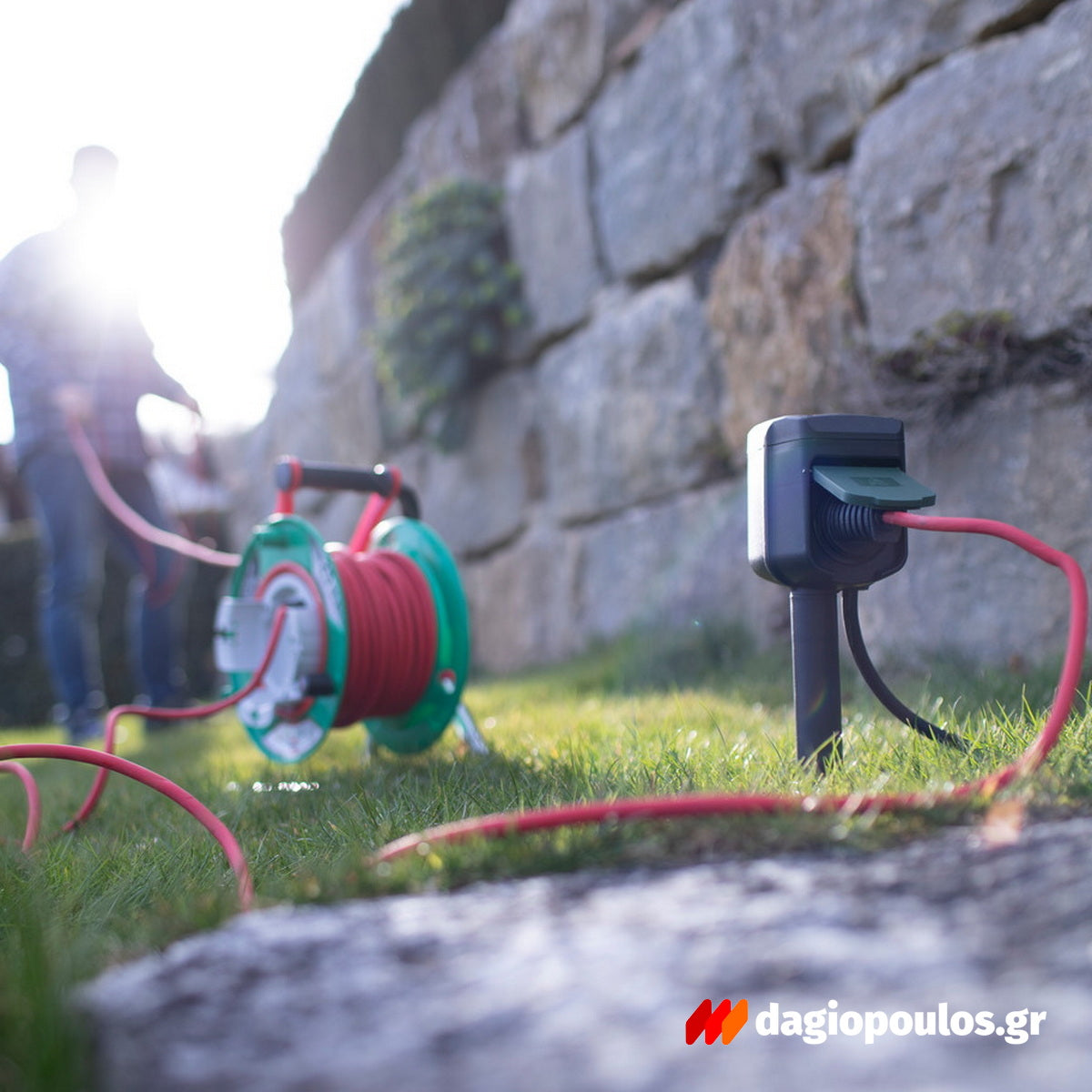 Brennenstuhl Garant G 1098550001 IP44 Μπαλαντέζα Ρεύματος Σε Καρούλι Με Καλώδιο H05VV-F 3G1,5 x 23mtr