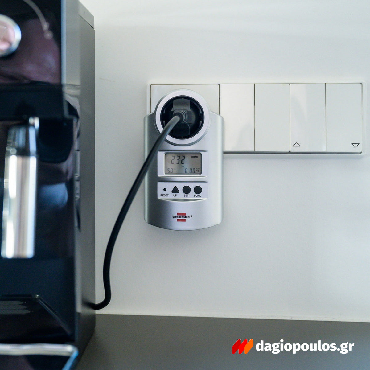 Brennenstuhl PM 231 E 1506600 Μετρητής Κατανάλωσης Ρεύματος & Προστασίας Υπέρτασης