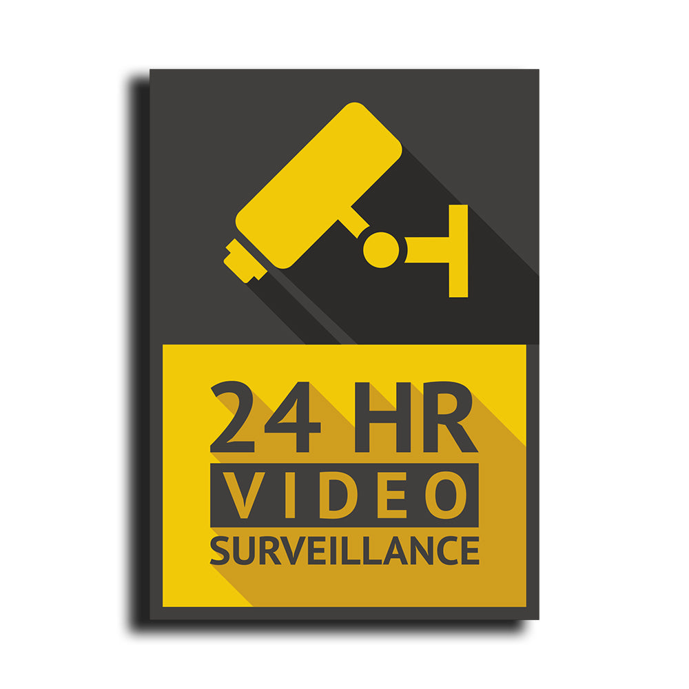 Πινακίδα Σήμανσης Παρακολούθησης Aκρυλικό Plexiglass "Ο ΧΩΡΟΣ ΠΑΡΑΚΟΛΟΥΘΕΙΤΑΙ” Bronze 200mm x 290mm