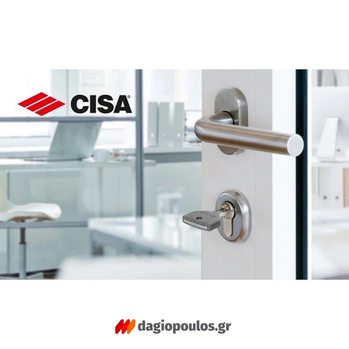 Cisa ASIX P8 0Q310 Κύλινδρος Υπερασφαλείας Με 5 Κλειδιά ΝΙΚΕΛ