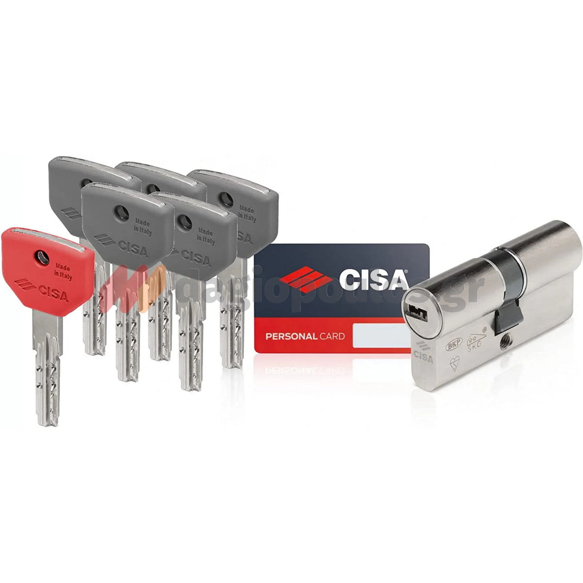 Cisa ASIX P8 0Q310 Κύλινδρος Υπερασφαλείας Με 5 Κλειδιά ΝΙΚΕΛ