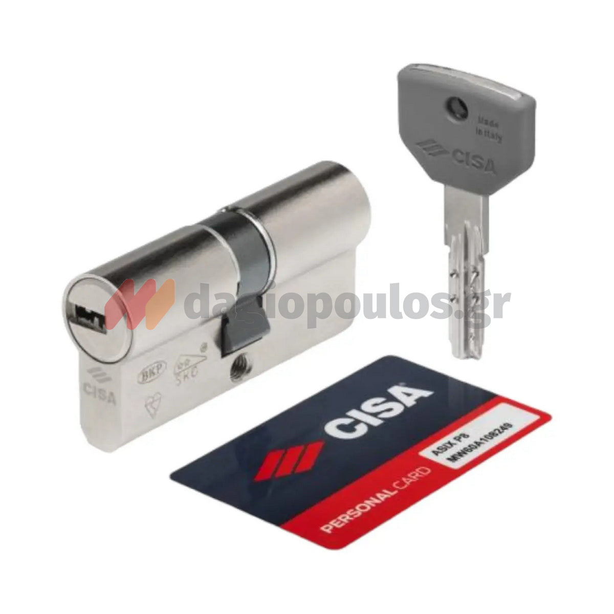 Cisa ASIX P8 0Q310 Κύλινδρος Υπερασφαλείας Με 5 Κλειδιά ΝΙΚΕΛ