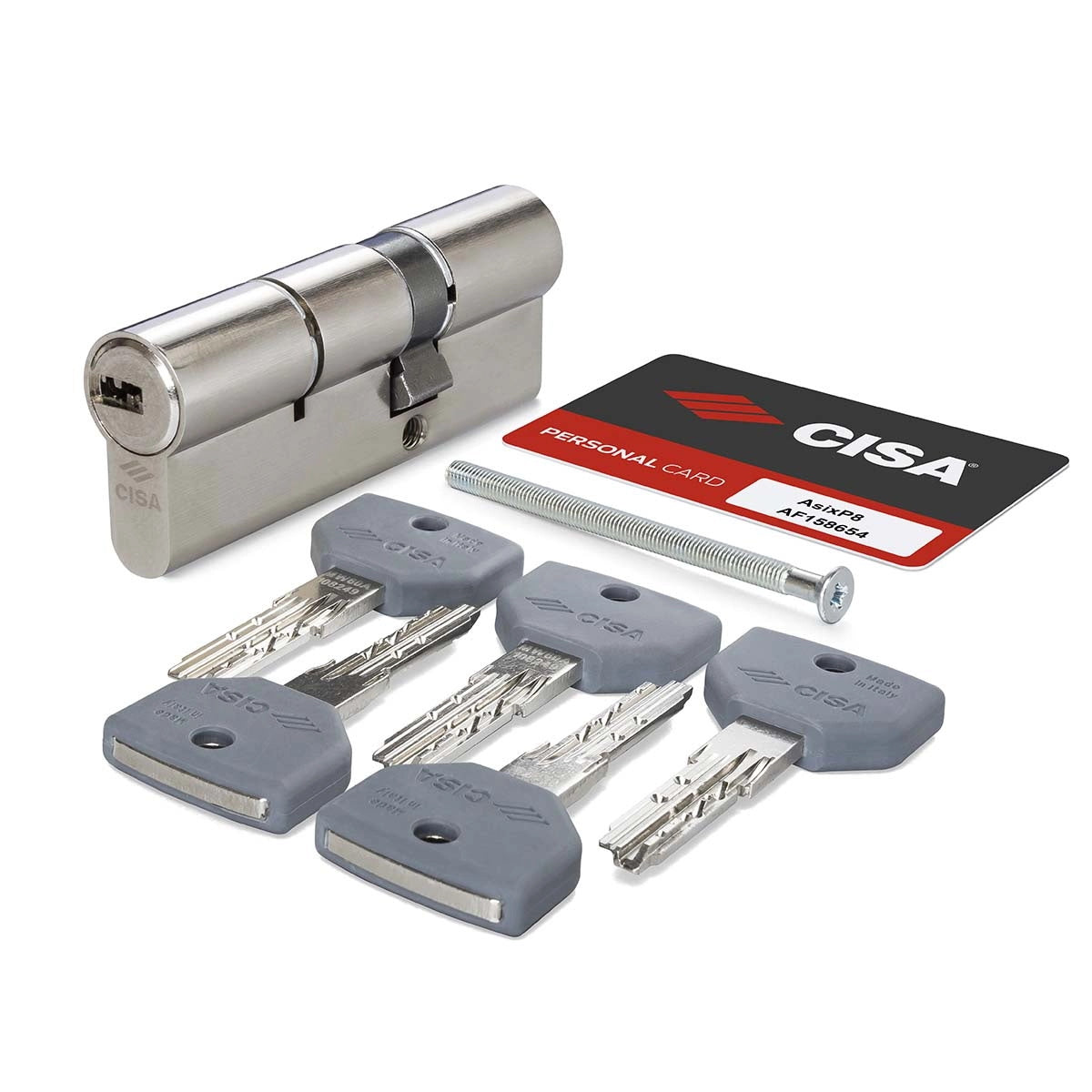 Cisa ASIX P8 0Q310 Κύλινδρος Υπερασφαλείας Με 5 Κλειδιά ΝΙΚΕΛ
