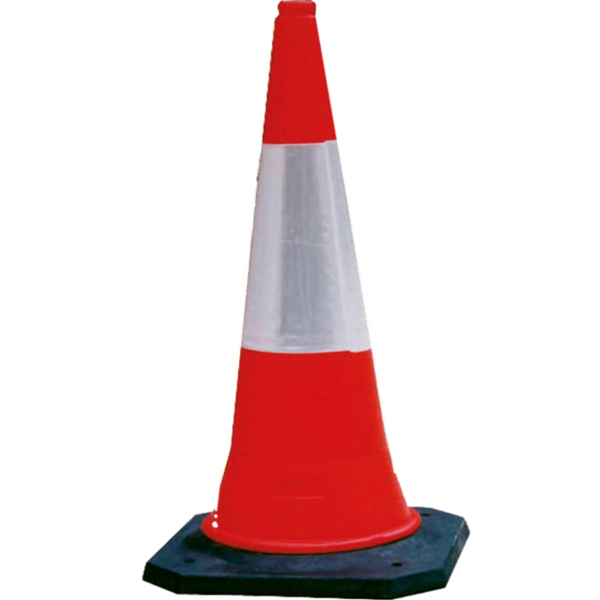 Κώνος Οδοσήμανσης Από PE Με Αντανακλαστική tape & Βαριά Βάση 100cm
