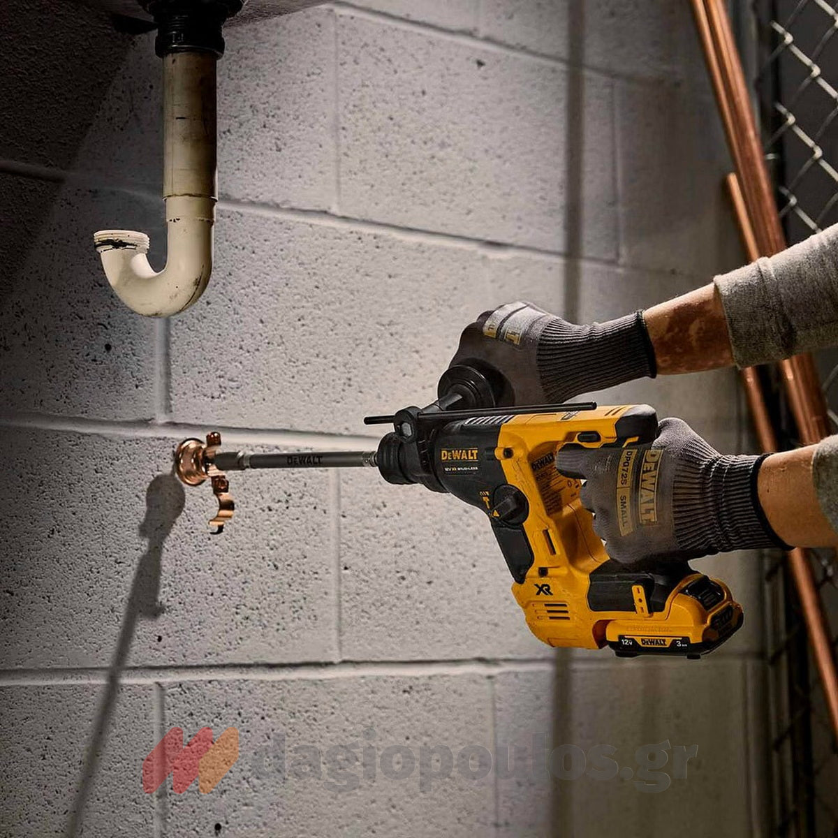 DeWalt DCH072NT SDS Plus Brushless Σκαπτικό Πνευματικό Πιστολέτο 12V Li-Ion 1.7kgr 1.1J SOLO Με Βαλίτσα T-Stak
