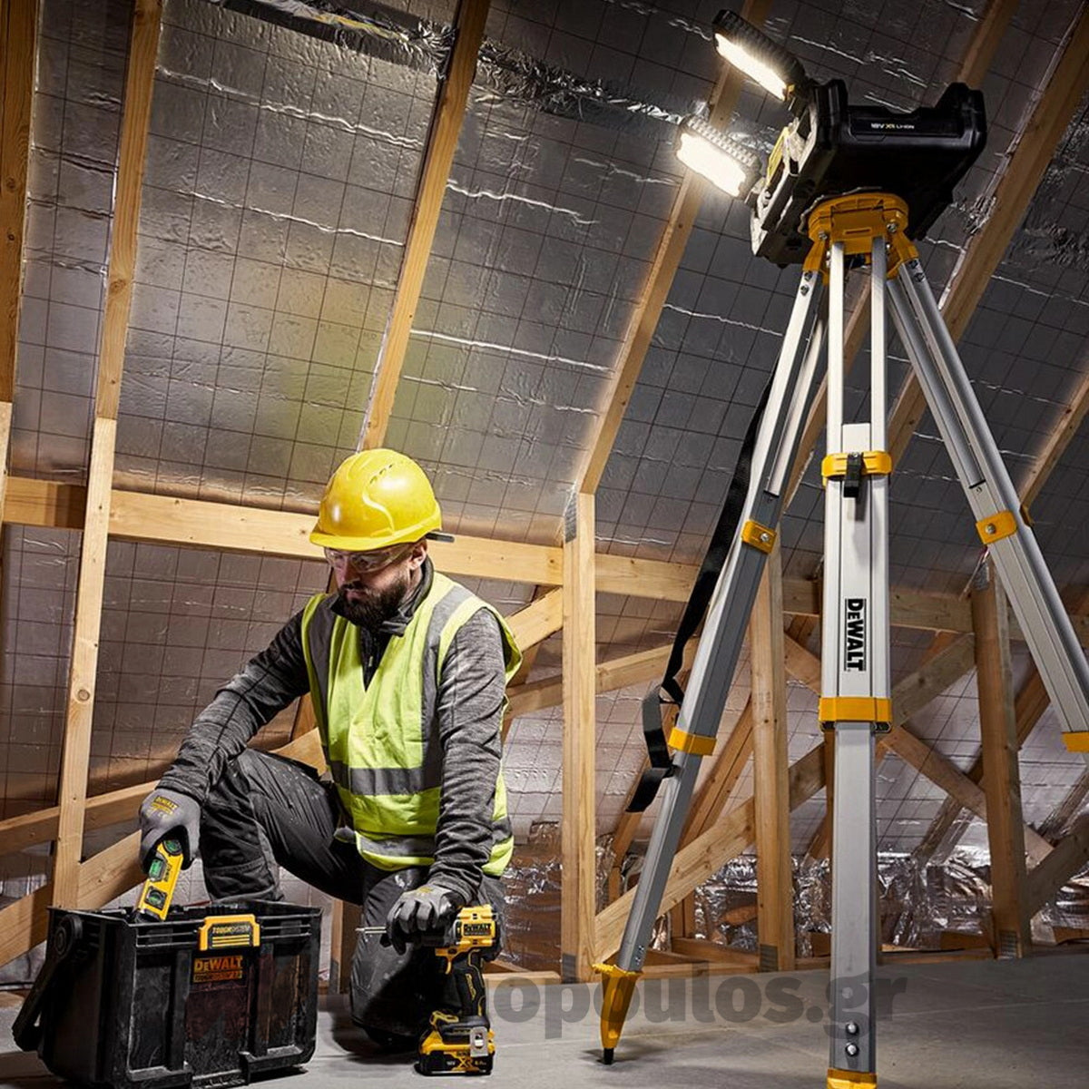 DeWalt DWST08061-1 Toughsystem 2.0 Κουτί Φωτισμού και Αποθήκευσης 18V Li-Ion Solo