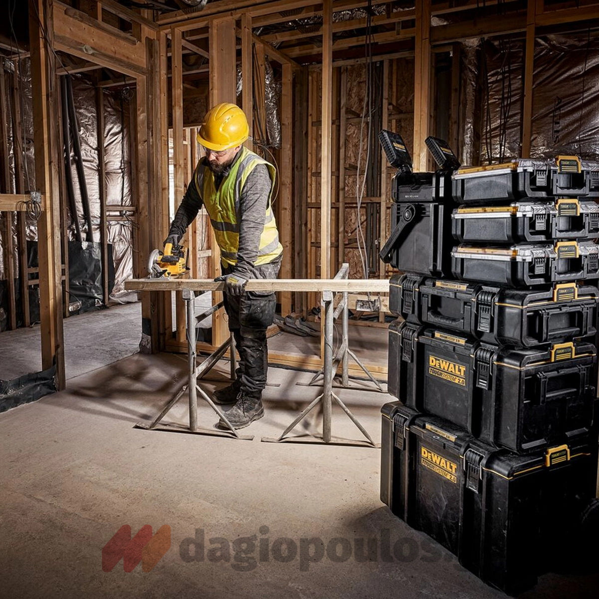 DeWalt DWST08061-1 Toughsystem 2.0 Κουτί Φωτισμού και Αποθήκευσης 18V Li-Ion Solo