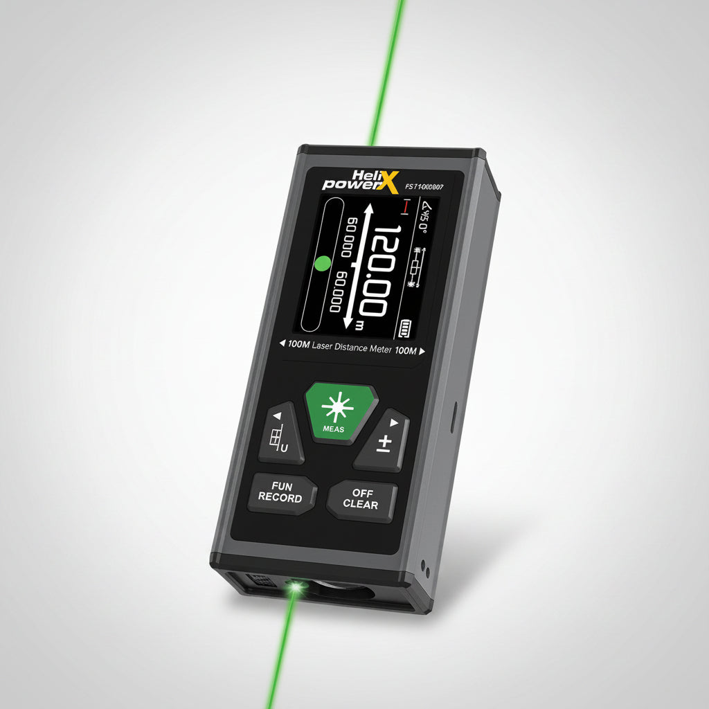 HelixPower DUALSABER Green Μετρητής Αποστάσεων Laser Διπλής Δέσμης 100mtr-200mtr