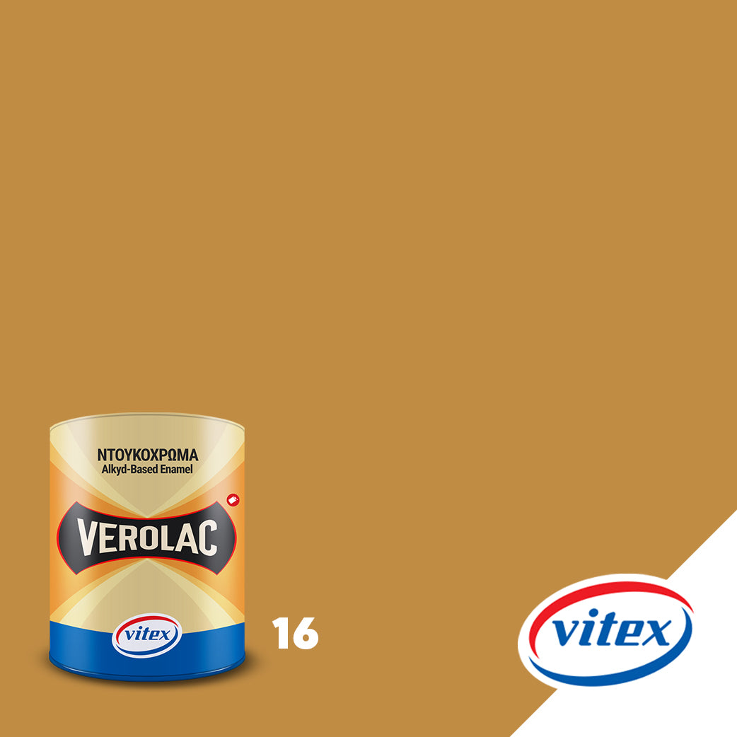 Vitex Verolac Αλκυδικό Χρώμα Διαλυτικού Για Ξύλα & Μέταλλα 750ml 16