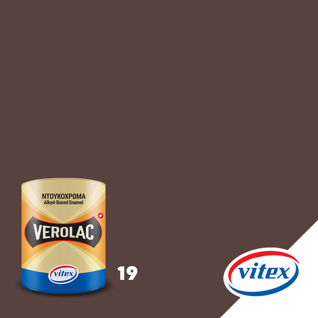 Vitex Verolac Αλκυδικό Χρώμα Διαλυτικού Για Ξύλα & Μέταλλα 750ml 19